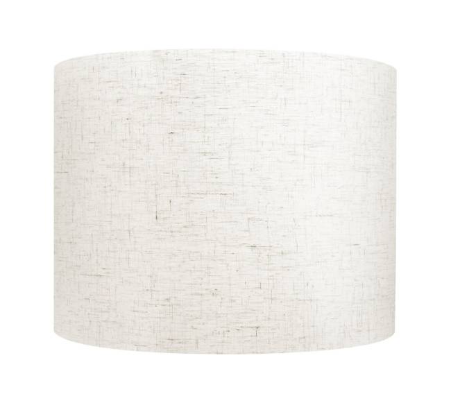 Būgninis lempos gaubtas su harpomis (šviesus linas)8