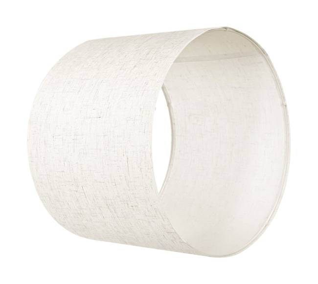 Būgninis lempos gaubtas su harpomis (šviesus linas)9