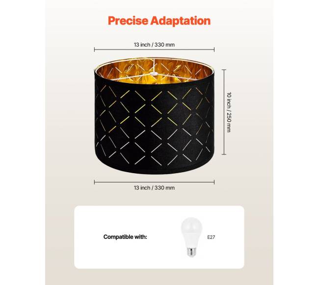 Dviejų lempų būgninė lempučių gaubtų komplektas3