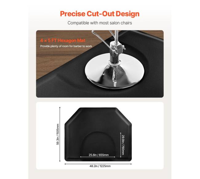 Kirpėjui skirta šešiakampė salono kilimėlė3