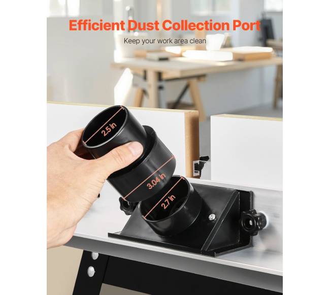 Stalo frezavimo staklės su dulkių surinkimu 24 x 15.7 cm4