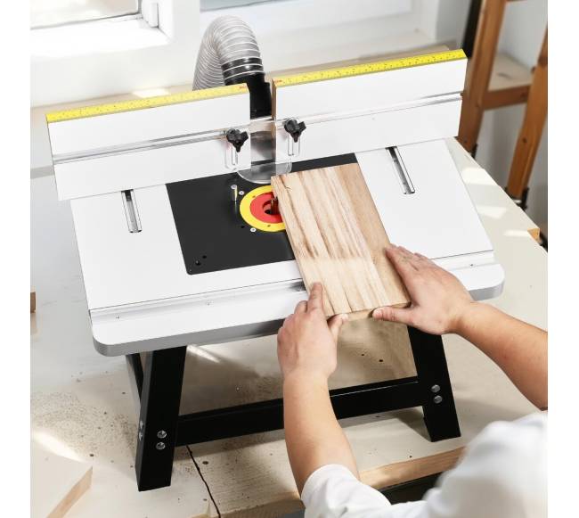 Stalo frezavimo staklės su dulkių surinkimu 24 x 15.7 cm7