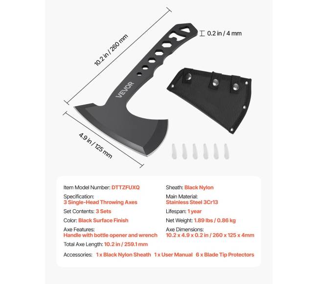 Akmensvaikomas Ašmenys ir Tomahaukai, 3 dalių rinkinys6