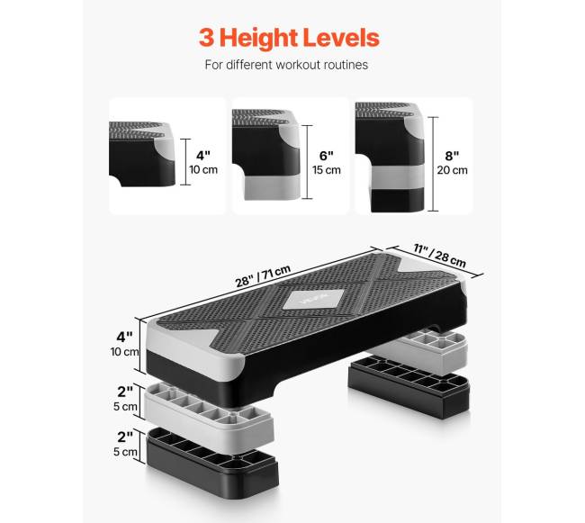 Aerobikos platforma su 4 pakėlėjais3