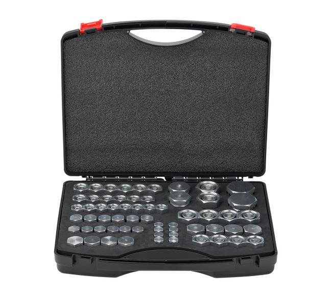 64 dalių DIN hidraulinių jungčių rinkinys10