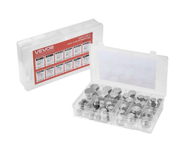 64 vnt. BSPP hidraulinių kištukų rinkinys0