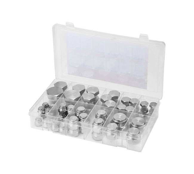 64 vnt. BSPP hidraulinių kištukų rinkinys8