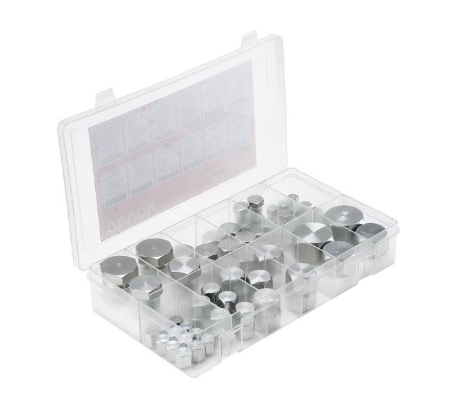 72 vnt. hidraulinės JIC žarnos dangteliai ir kištukai9