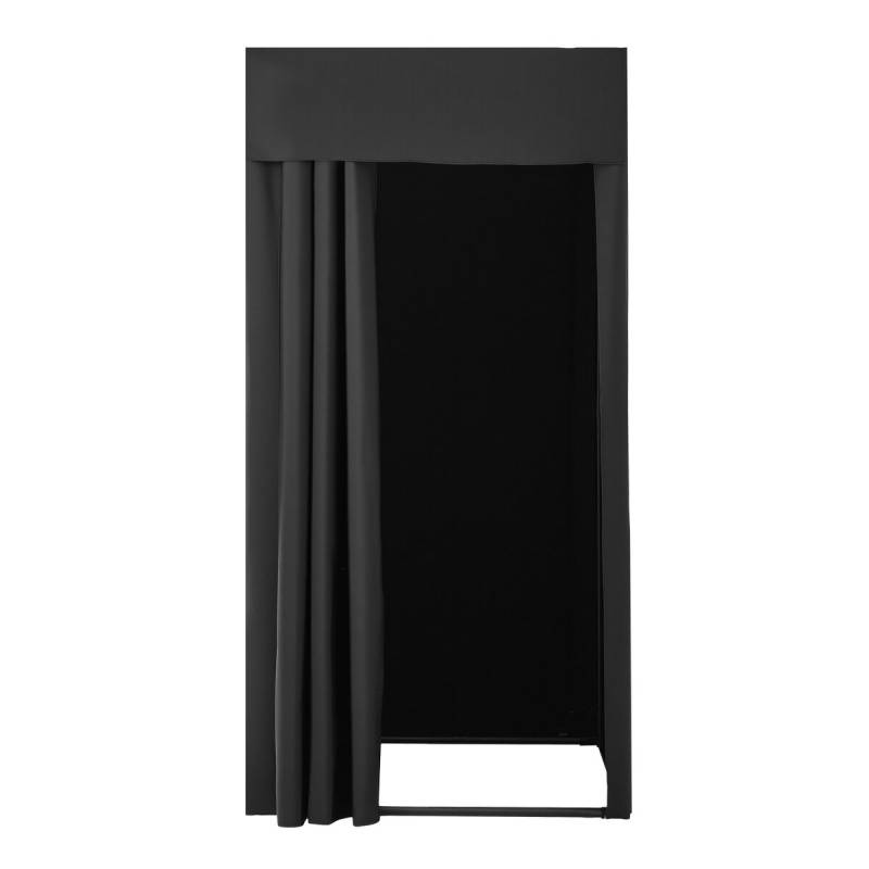 Nešiojama persirengimo kabina juoda 99 x 99 x 198 cm0