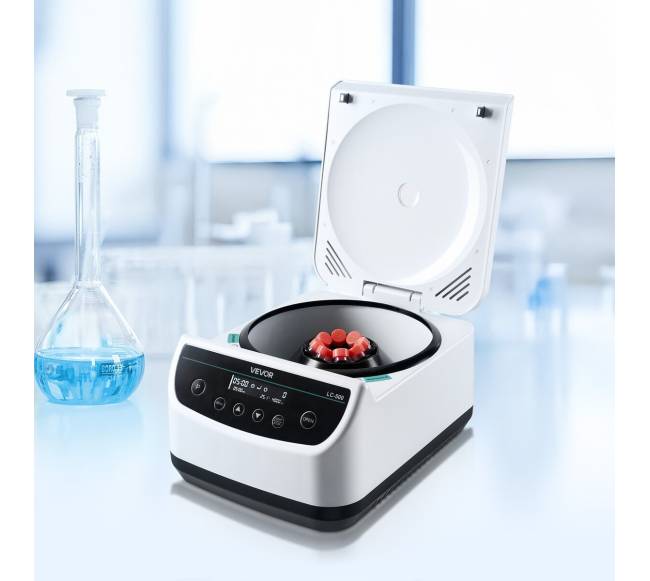 Centrifuga su rotoru ir laikmačiu7