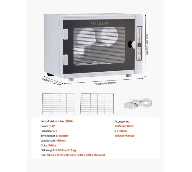 12L įrankių valymo aparatas nagų priežiūrai6