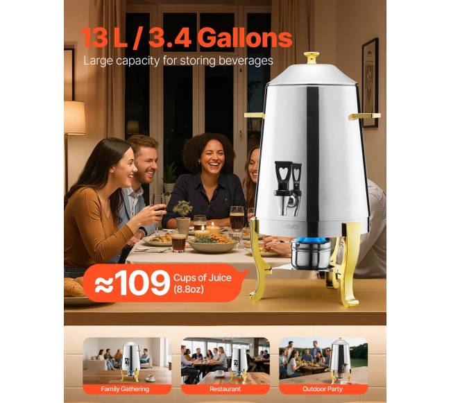 Nerūdijančio plieno gėrimų dozatorius 13 l1