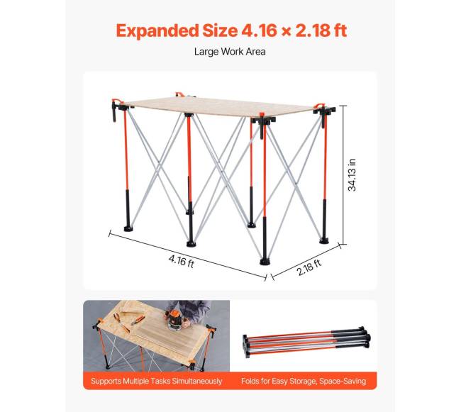 Nešiojamas sulankstomas darbinis stovas 1267 x 665 mm3