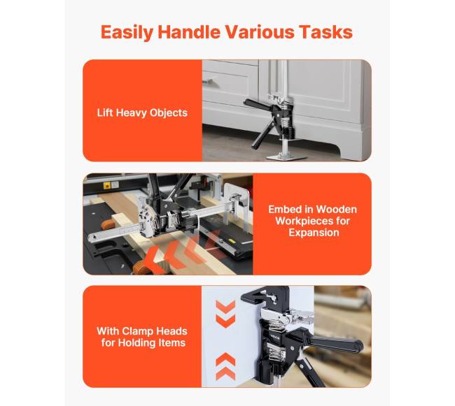 du hidraulinių domkratų rinkinys, 200 kg talpa4