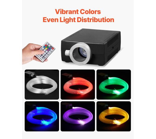 150 dalių optinio pluošto žvaigždžių šviestuvų komplektas3