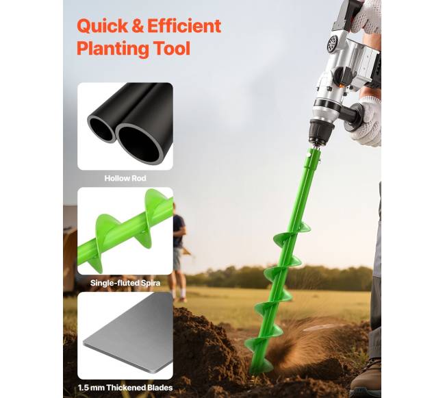 Sraigtinis grąžtas žemei sodinimui1