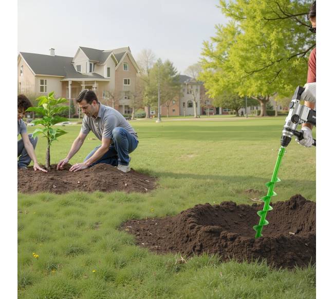 Sraigtinis grąžtas žemei sodinimui7