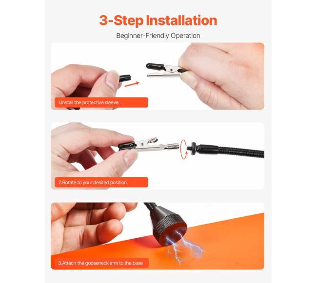 Magnetinė lydinančių rankų stotis su 4 lanksčiais laikikliais5