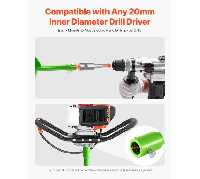 Grąžtas skylių kasimui ir sodinimui3