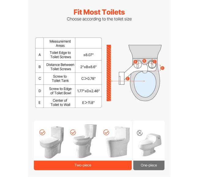 Bidės priedas tualetui su šilto ir šalto vandens purkštukais4