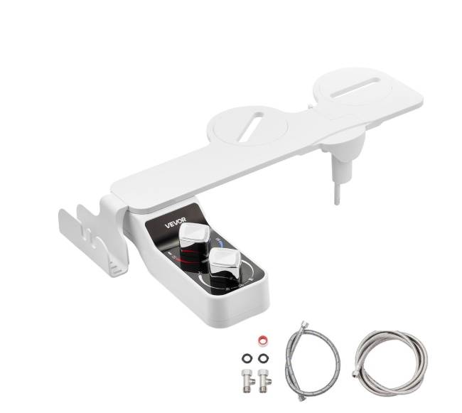 Bidės priedas tualetui su šilto ir šalto vandens purkštukais8