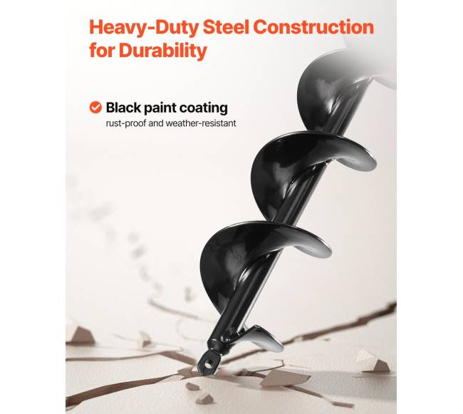 Sraigtinis grąžtas žemei, 8 x 60 cm2