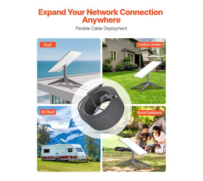 starlink gen 2 kabelio prailginimas 22,86 m5