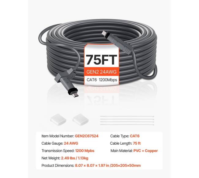 starlink gen 2 kabelio prailginimas 22,86 m6