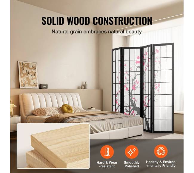 Japoniška kambario pertvara su 4 skydais3