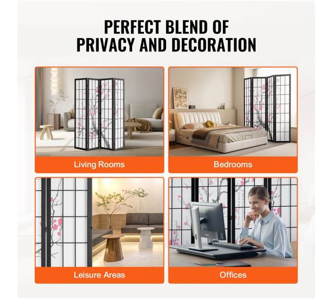 Japoniška kambario pertvara su 4 skydais5