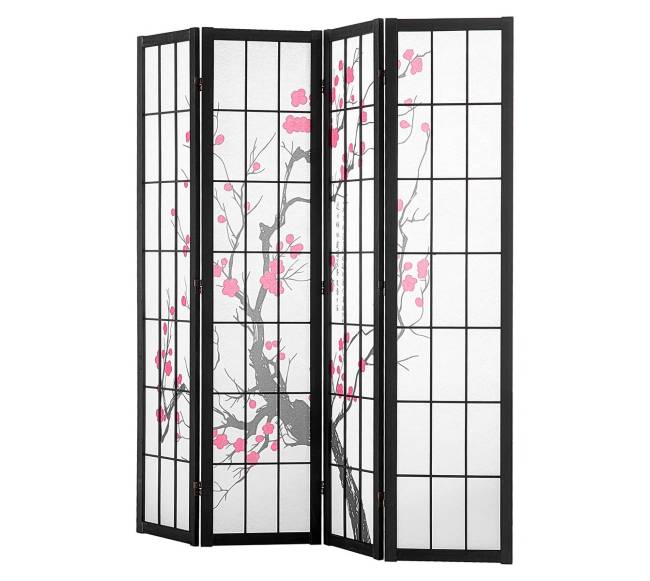 Japoniška kambario pertvara su 4 skydais8