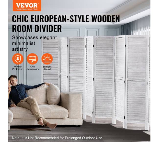 Medinė kambario pertvara 8 panelės1