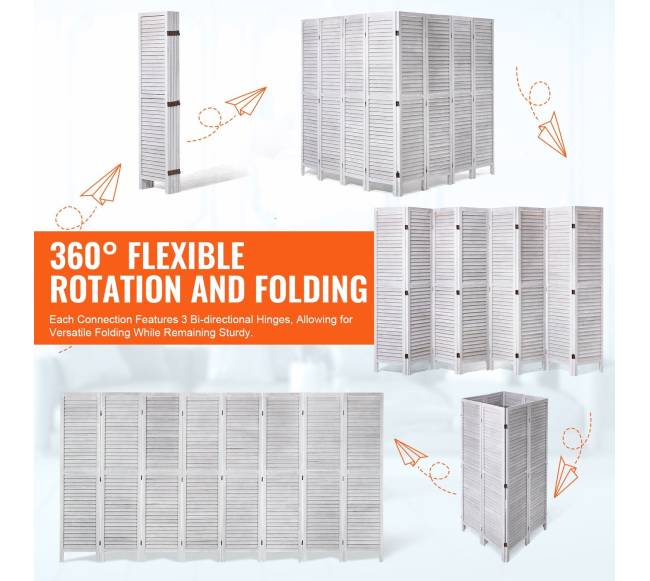 Medinė kambario pertvara 8 panelės2
