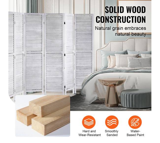 Medinė kambario pertvara 8 panelės3