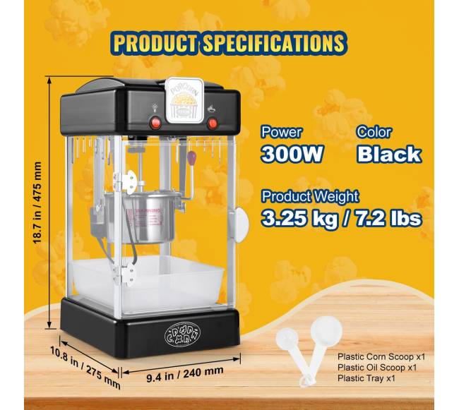 Spintelinis spragėsių gamintojas 300W6