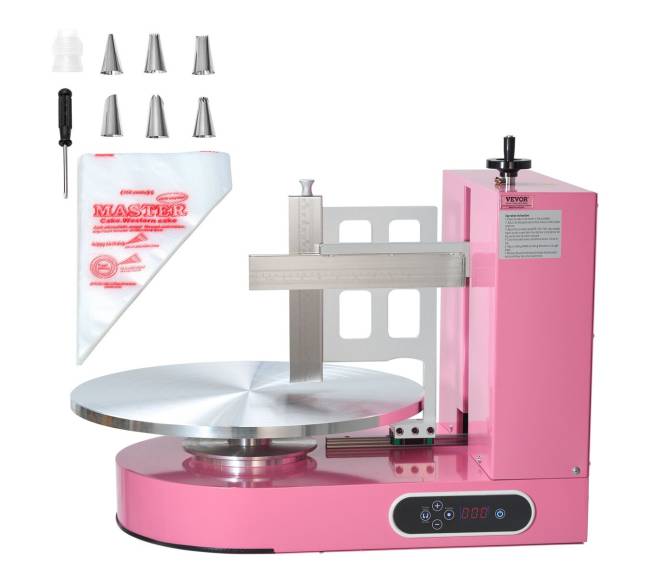 Automatinis tortų glaistytojas 10-41 cm, rožinis0