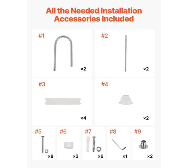4 pakopų nerūdijančio plieno baseino kopėčios5