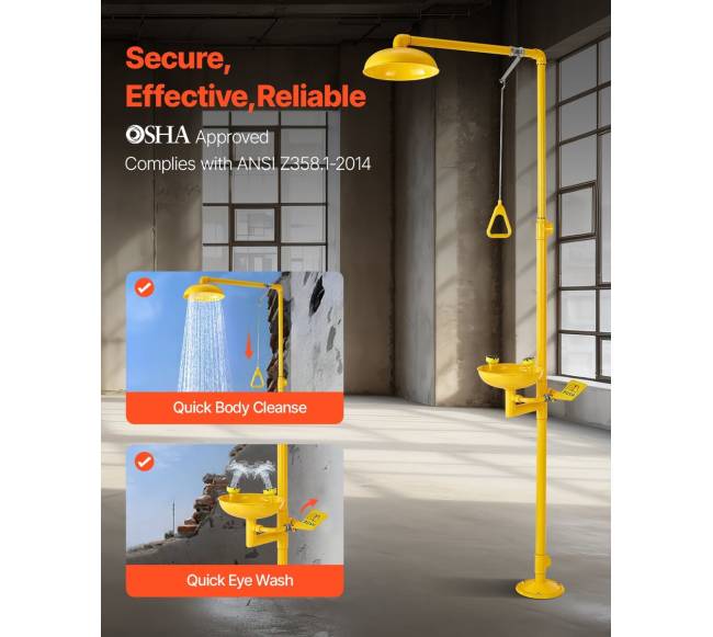 Avarinė dušo ir akių plovimo stotis1