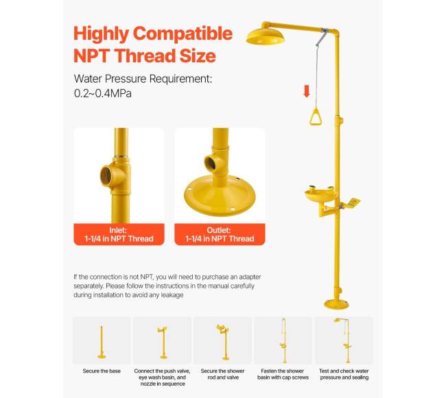 Avarinė dušo ir akių plovimo stotis5