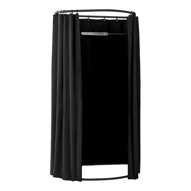 Nešiojama persirengimo kabina, 100 x 95 x 200 cm, juoda0