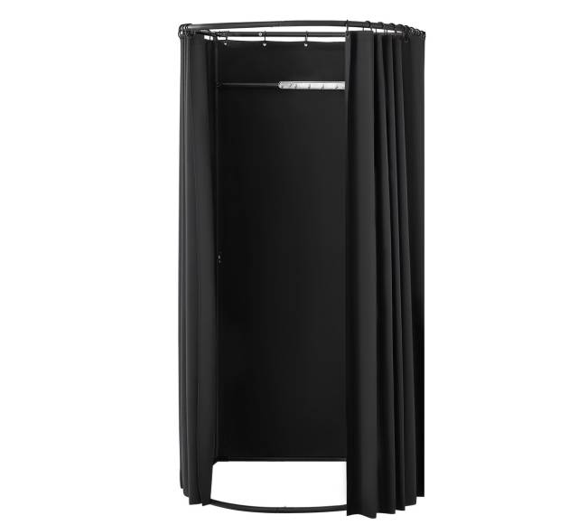Nešiojama persirengimo kabina, 100 x 95 x 200 cm, juoda9