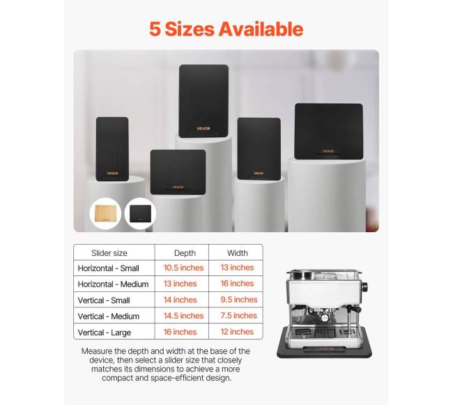 Įrenginio slankiklis kavos aparatui 27x33 cm6