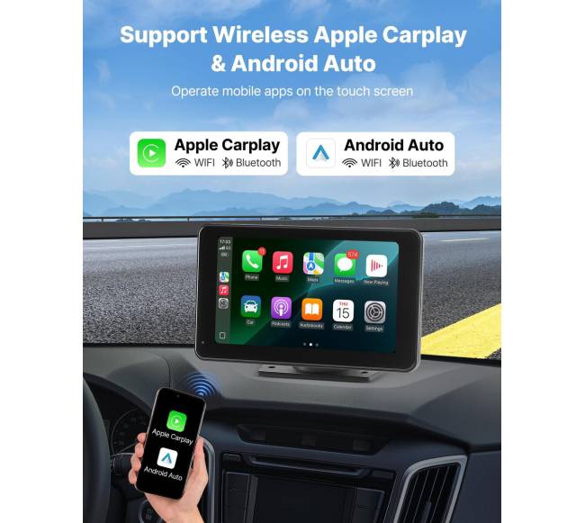 automobilinė multimedija su carplay ir kamera1