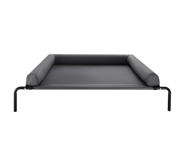 Paaukštinta šuns lova su pagalve XL pilka8