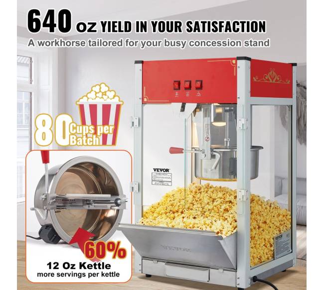 Raudonas stalinis spragėsių gaminimo įrenginys 1440W2