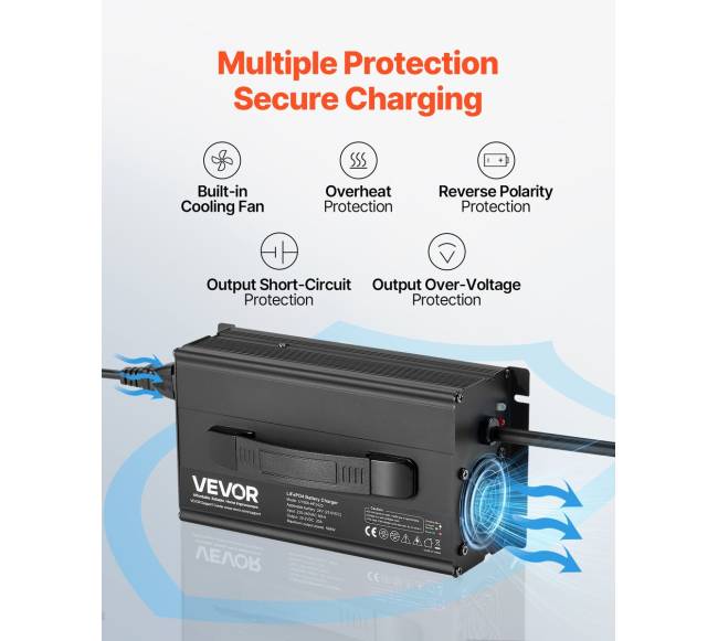 24V 20A ličio baterijos įkroviklis RV4