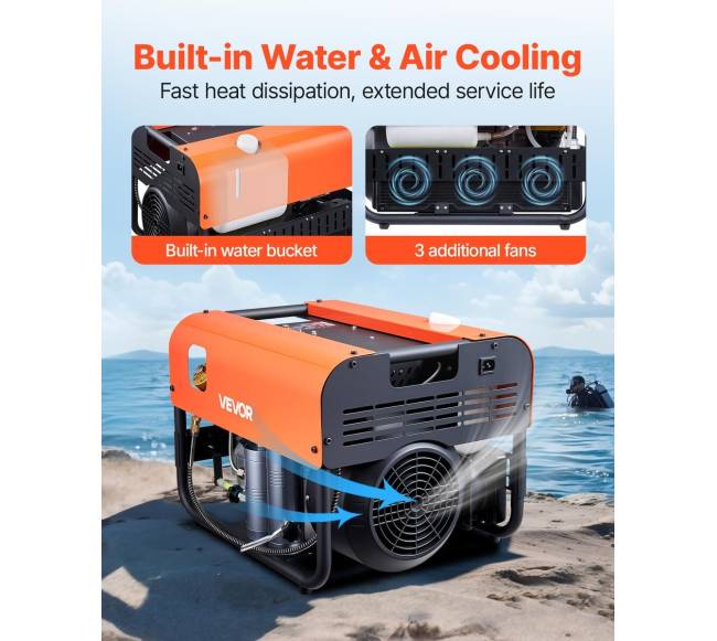 4500 PSIscuba dviejų cilindrų oro kompresorius1