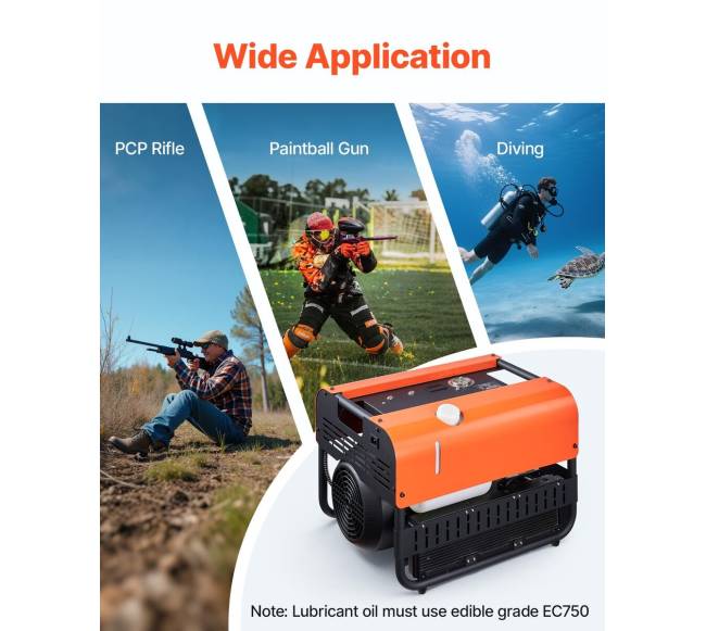 4500 PSIscuba dviejų cilindrų oro kompresorius5