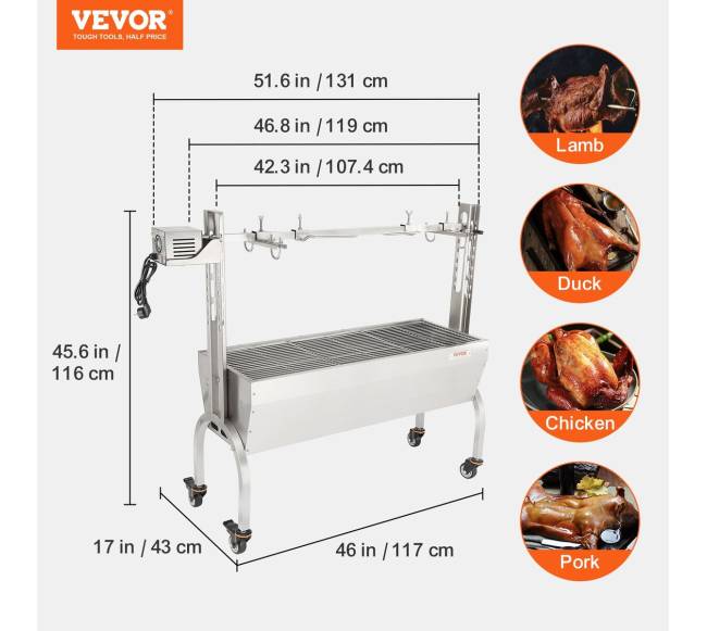 Rotisserie kepsninė su iešmu kiaulei ar avinukui6
