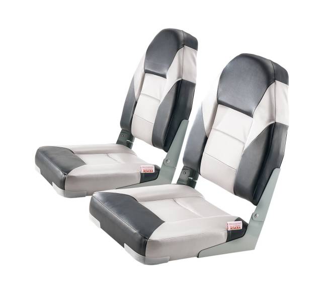 Valties kėdė su aukštu atlošu juoda ir pilka0